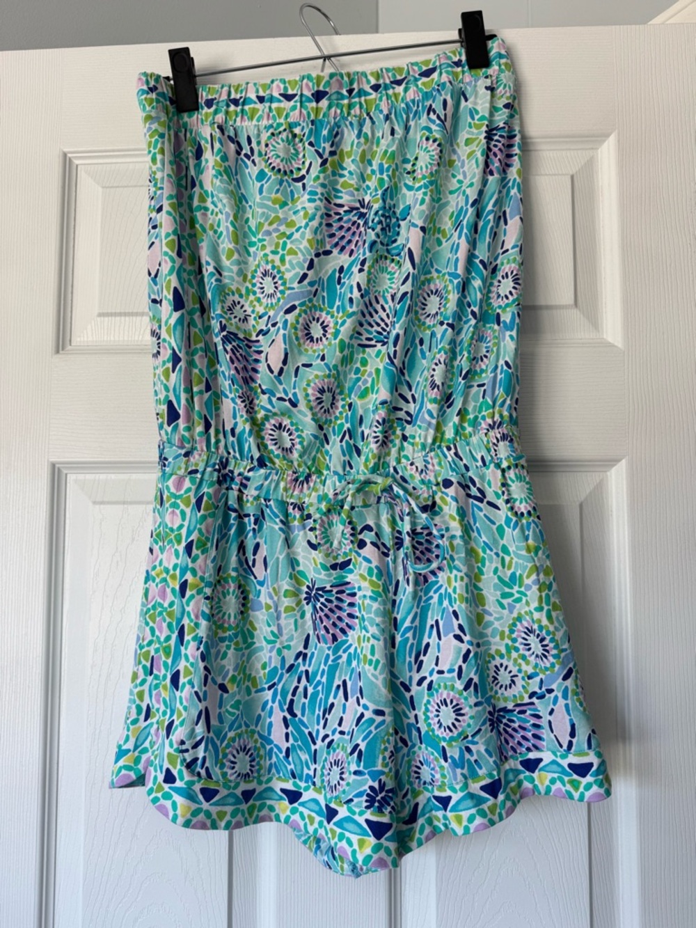 Lovely condition! Lilly Pulitzer Rikki Strapless Cotton Romper Size L shorts